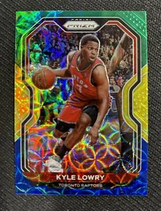 2020 Panini Prizm Kyle Lowry Blue Yellow Green #103 Toronto Raptors Card  - Picture 1 of 2