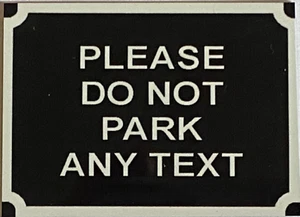 PERSONALISED PARKING ONLY  Metal Sign CUSTOM Park Keep Clear Space Warning Home - Picture 1 of 15