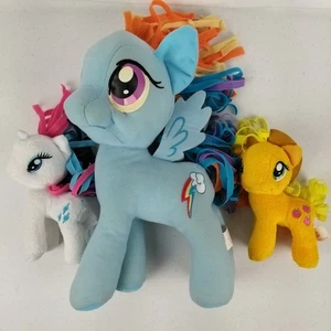 Hasbro My Little Pony Peluche Lote 3 Arco Iris Rareza Dash Vaquera Applejack - Imagen 1 de 19
