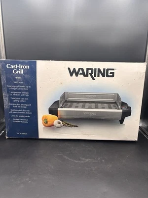 Waring Pro Electric Cast Iron Indoor Grill - WCIG200SA 1800W Commercial Griddle - Image 1 of 4