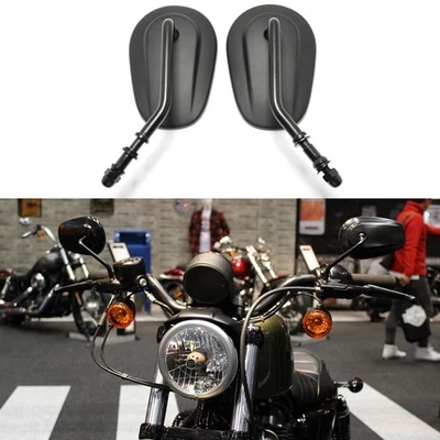 Espejos retrovisores laterales negros para motocicleta Harley Davidson Forty Eight XL1200X 2010-2019 Foto 1 de 4