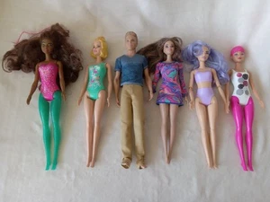 Barbie & Ken Lot, Barbie Mattel, Genuine Barbie, Lot Of 6 - Picture 1 of 20