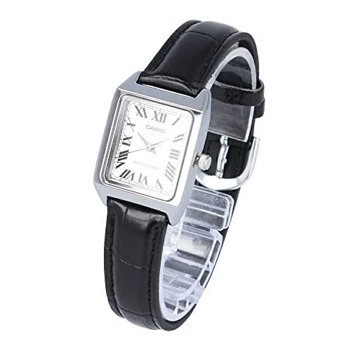 Cinturino Casio Standard Quarzo Ottone e Pelle Nero e Argento LTP-V007L-7B1 - Immagine 1 di 4