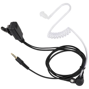 New PPT Walkie Talkie Headset Earpiece Air Transparent Tube 3.5mm Earphone Fit - Zdjęcie 1 z 12