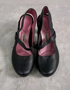 Tsubo Mary Jane Black Suede Leather Women Pump Heel Shoes 39.5/8.5 - Picture 1 of 9