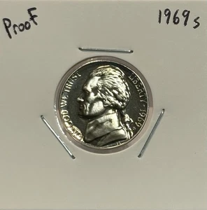 1969 S Jefferson Nickel Proof, GEM, Very Nice, Low Mintage! 🔥 - Picture 1 of 2