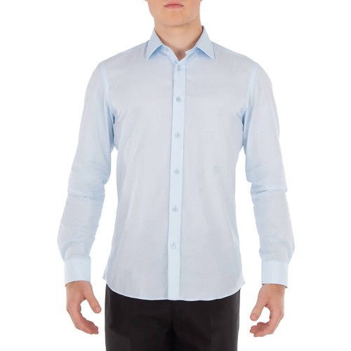 Camicia Burberry motivo monogramma cotone popeline