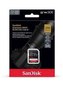 SanDisk Extreme PRO 256 GB SDXC Class 10 UHS-II 300 MB/s 300 MB/s - Picture 1 of 1