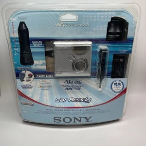 Walkman/Grabadora Sony Deluxe MZ-N510CK NetMD con Kit de Coche ¡Nuevo en Caja Sellado! De colección - Imagen 1 de 4