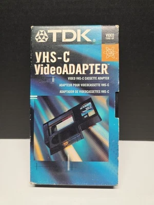 TDK VHS-C Video Adapter Video Cassette VHS-C to VHS VCR  - Image 1 of 4