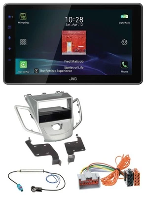 JVC DAB MP3 Bluetooth USB Autoradio für Ford Fiesta 08-10 JA8 ohne Display silbe - Bild 1 von 4