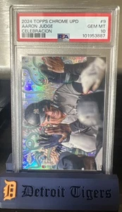 2024 Topps Chrome Update - Aaron Judge Celebracion Refractor /99 - CELE-9 PSA 10 - Picture 1 of 6