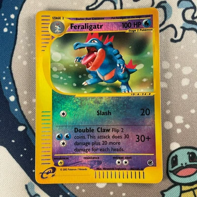 Feraligatr 46/165 Reverse Holo Rare Expedition Base Set Pokemon Card 2002 MP - Image 1 of 4