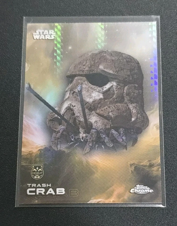 2025 Topps Chrome Star Wars #100 TRASH CRAB Debut Prism Refractor  - Image 1 of 1