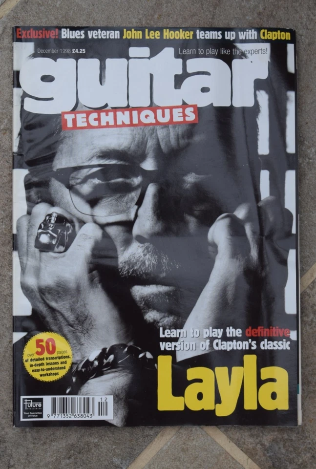 Guitar Techniques Magazine And CD  December 1998 Eric Clapton - Image 1 of 4