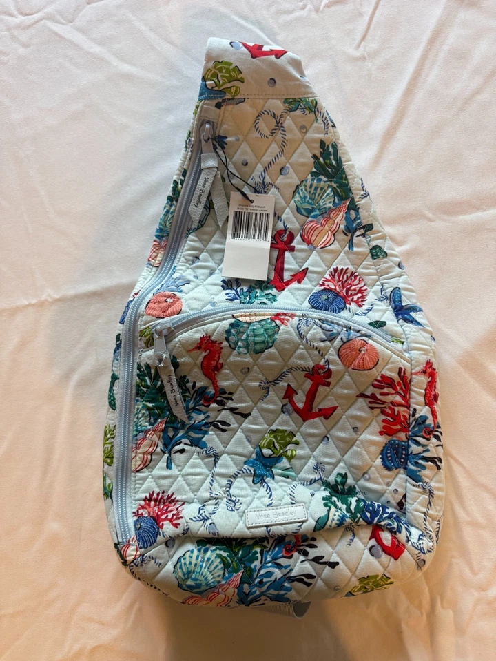 MOCHILA ESLINGA VERA BRADLEY ESSENTIAL NUEVA CON ETIQUETAS ANCLAJES PESAR (I-8) Foto 1 de 4