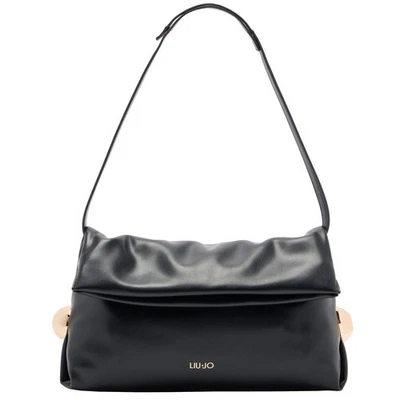 Bolso de hombro para mujer Liu Jo A25us AF5097 E0077 22222 ECS M POCHETTE NEGRO Foto 1 de 4