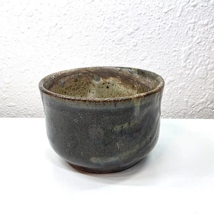 Maceta de cerámica de estudio firmada tonos tierra hecha a mano - Imagen 1 de 7