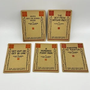 Lot of 5 Antique Early 1900s The Roycrofters Elbert Hubbard Pocket Size Books 5" - Picture 1 of 21