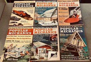 VTG Popular Mechanics Magazine, 1965 Jan-Oct  10 issues - Picture 1 of 2