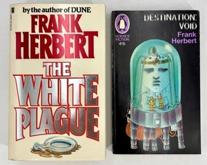 FRANK HERBERT x 2 Vintage Books - Destination Void - The White Plague - Picture 1 of 13