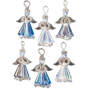 Kit Bead Orn Crystal AngelSlvr - Picture 1 of 1