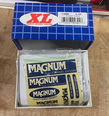 MAGNUM XL 15 BALL BEARING RC ENGINE WITH MUFFLER NIB - Image 1 of 4