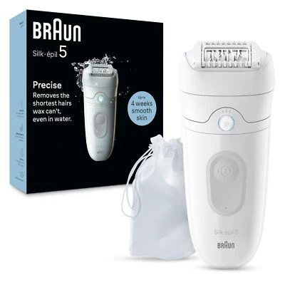 	Braun Depiladora Silk-épil 5 Dispositivo de Depilación Mujeres Afeitadora y Recortadora Húmeda y	 Foto 1 de 4