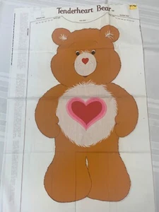 1984 CARE BEAR TENDER HEART UNCUT TUNIC COSTUME 5-10 YEARS OLD GOOD COND. - Picture 1 of 7