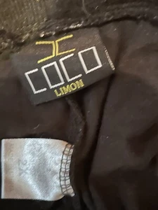 Coco Limon women’s lounge pants black in color white stripe going down the side - Picture 1 of 2