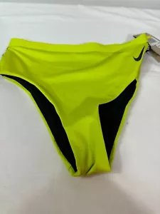 Nike Women’s Sneakerkini High Waist Cheeky Bikini Bottoms Size Small Green New - Picture 1 of 4