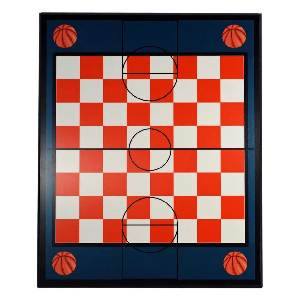 WE Games Basketball Themed Laminate Chess Board, 20 in. - Image 1 of 3