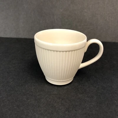 Wedgwood Windsor Ribbed Ivory Coffee Mugs 3 in mini Made in England - Image 1 of 3