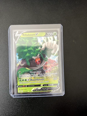 Rillaboom V 017/192 Swsh02: Rebel Clash Holo (MINT, NEVER PLAYED) - Image 1 of 2