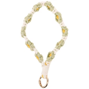 Phone Lanyard Wrist Strap Woven Phone Wrist Lanyard Keychain Flower Phone Charm - Zdjęcie 1 z 12