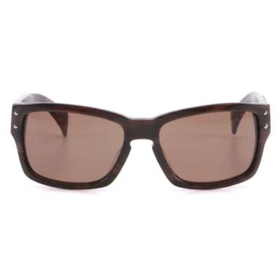 Alexander McQueen AMQ 4108/S Para hombres Marrón Oscuro Marco Rectangular Acetato con Estuche Foto 1 de 4