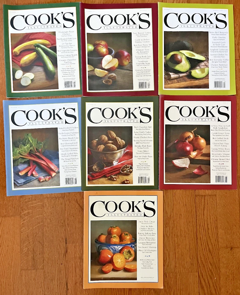 Cook's Illustrated Magazine 2011 2013 2014 Lot of 7 including 2 December issues - Image 1 of 1