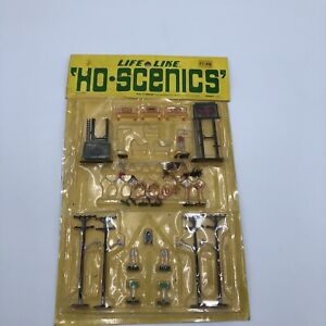 Life-Like HO Scale Ho-Scenics Railroad Accessories Vintage Signs Power Lines