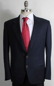 Canali Milano made in Italy 100% pure wool men’s navy textured jacket size US 38 - Picture 1 of 12