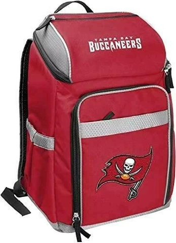 Rawlings | NFL Soft-Sided Backpack Cooler | 32-Can Capacity | Tampa Bay Cover
