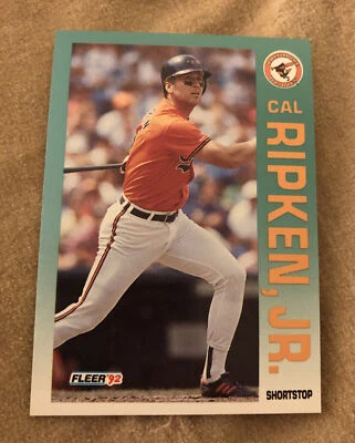 1992 Fleer #26 CAL RIPKEN JR Baseball Card - Image 1 of 2