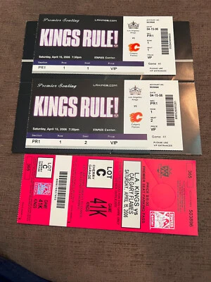 Kings Hockey tickets in Mint condition / unused vs Calgary Flames on 4/15/2006 - Image 1 of 3