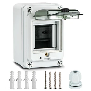 4-Way Circuit Breaker Box , ABS Enclosure Waterproof, Ventilated, Indoor/Outdoor - Picture 1 of 7