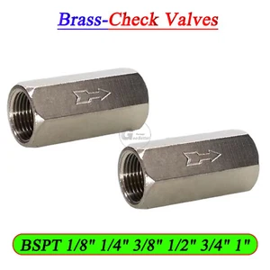 Extension Adapters BSPT 1/8" 1/4" 3/8" 1/2" Brass Male to Male Nipple Fittings - Picture 1 of 16
