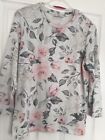 Ladies Three Quarter Sleeved Floral Top. Size 12.