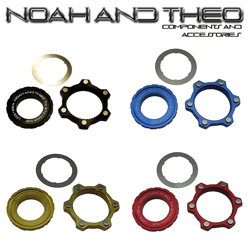 IS International Standard 6 Bolzen auf Center Lock Adapter Mitte 9mm 12mm 15mm Nabe - Bild 1 von 4