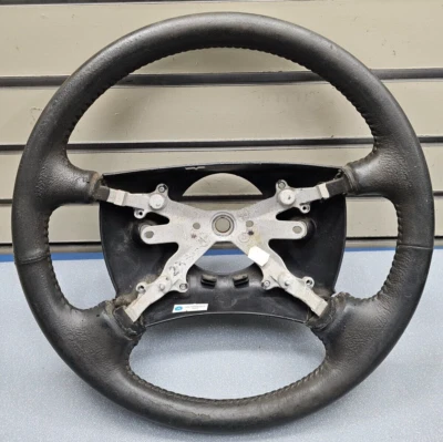 🔥98-01 Dodge Ram DAKOTA DURANGO Cubierta de cuero del volante izquierdo negro Foto 1 de 4