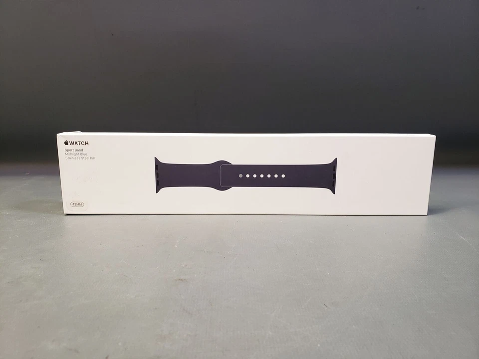 Genuine Apple 42mm SM/ML Midnight Blue Sport Band for Apple Watch MLL02ZM/A