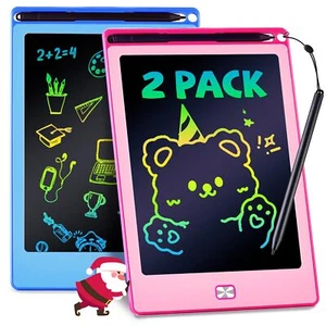 2Pack LCD Writing Tablet for Kids 8.5 Inch Doodle Board Drawing Pads Colorflu... - Picture 1 of 7