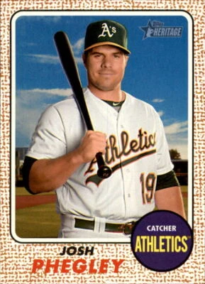 2017 Topps Heritage #55 Josh Phegley - NM-MT ID:10717 - Image 1 of 2
